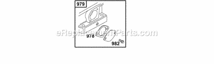 Cover Diagram and Parts List for 134202-1114-E1  Briggs and Stratton Engine